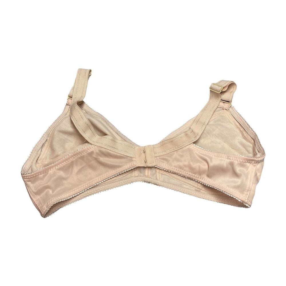 Wei Nong Hao Bra Women's 42C Rose Pink Nylon Stretch Adjustable Strap Wireless - Picture 2 of 6